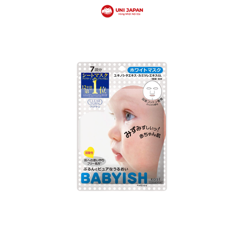 Mặt nạ babyish dưỡng sáng da ( trắng )