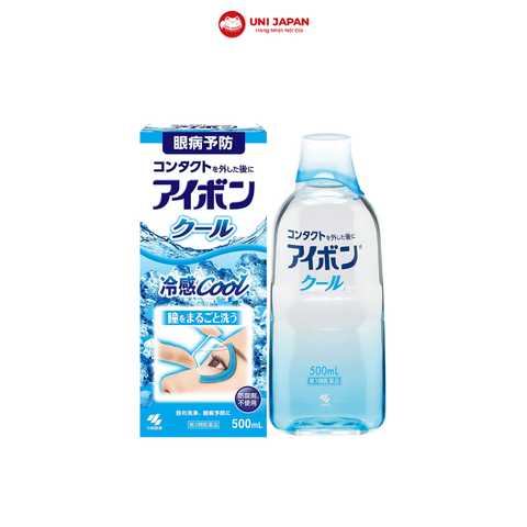 Nước rửa mắt Eyebon Kobayashi 500ml - Màu xanh nhạt sảng khoái, the mát nhất