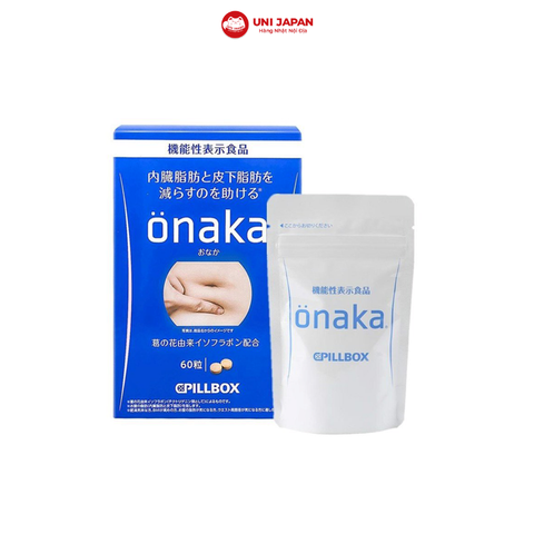 Viên Uống Giảm Mỡ Bụng Onaka Pillbox Nhật Bản 60 viên