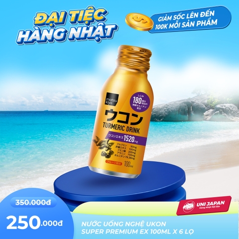 Nước uống nghệ ukon Super Premium EX 100ml x 6