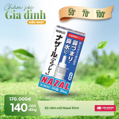 Xịt viêm mũi Nazal 30ml