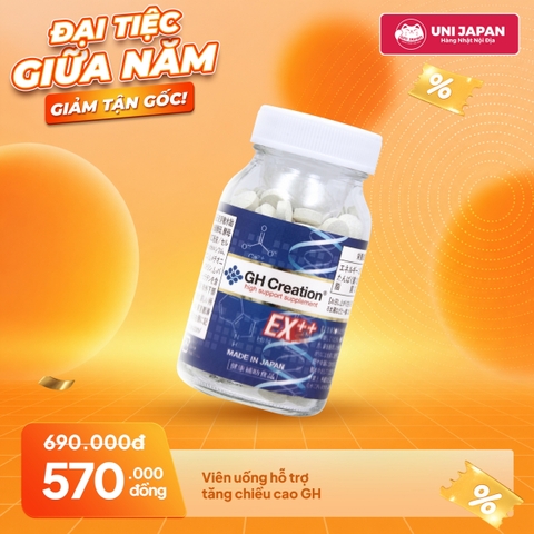 Viên Uống Hỗ Trợ Tăng Chiều Cao GH Creation EX+ 270 Viên