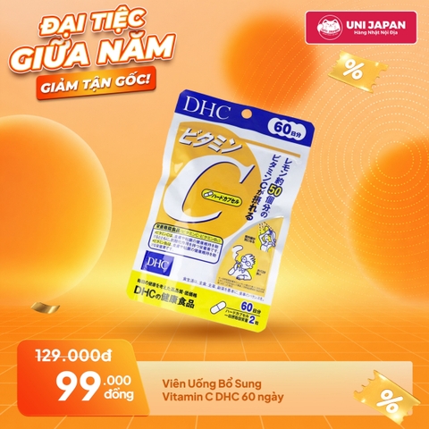 Viên Uống Bổ Sung Vitamin C DHC 60 ngày
