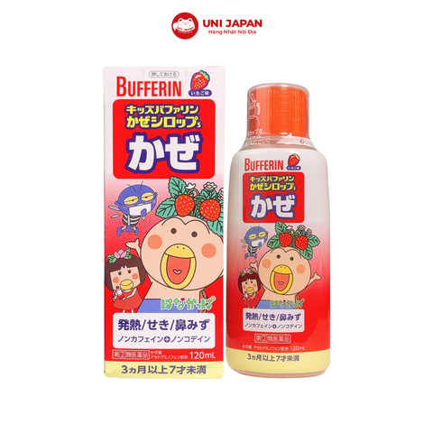 Siro cảm cúm cho bé Bufferin vị dâu 120ml