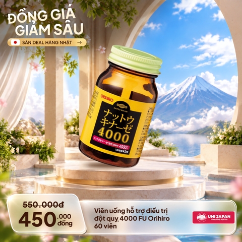 Viên uống hỗ trợ điều trị đột quỵ 4000 FU Orihiro 60 viên