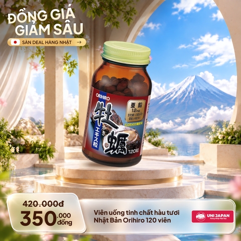 Viên uống tinh chất hàu tươi Nhật Bản Orihiro 120 viên