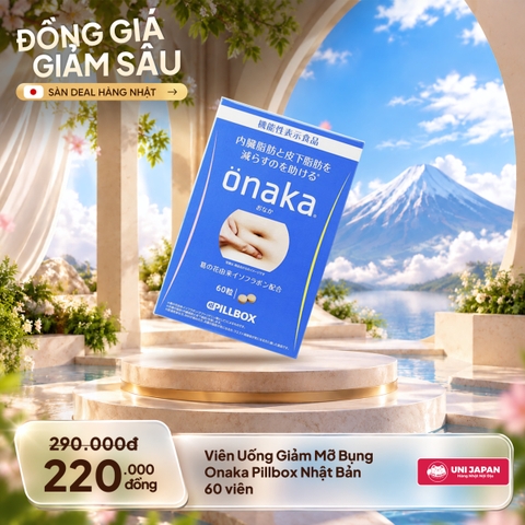 Viên Uống Giảm Mỡ Bụng Onaka Pillbox Nhật Bản 60 viên