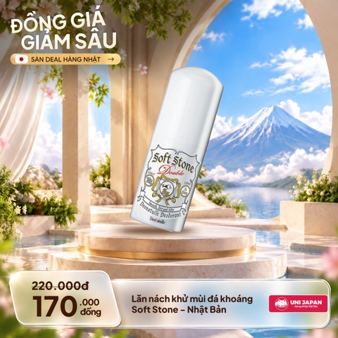 Lăn nách khử mùi đá khoáng  Soft Stone - Nhật Bản