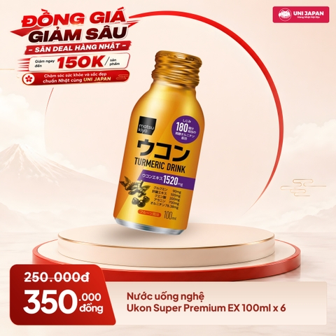 Nước uống nghệ ukon Super Premium EX 100ml x 6