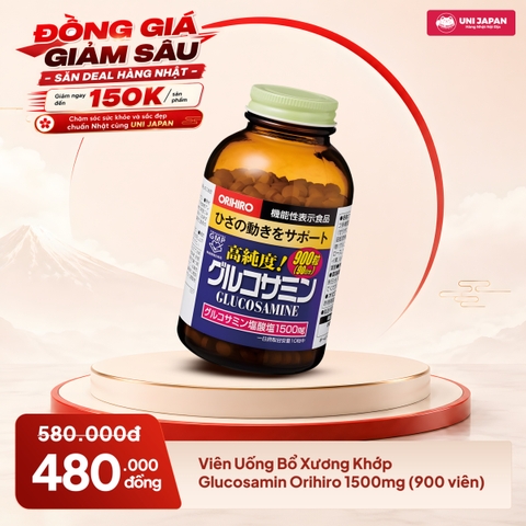 Viên Uống Bổ Xương Khớp Glucosamin Orihiro 1500mg (900 viên)
