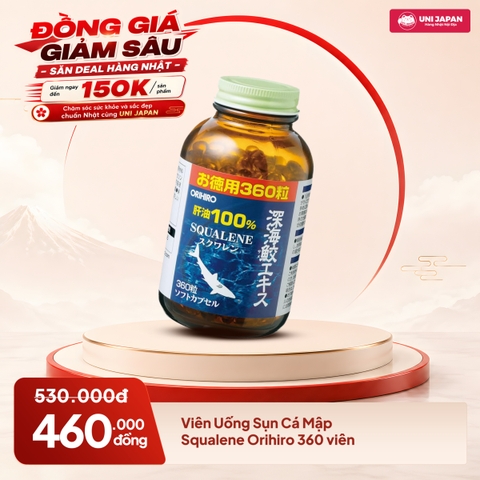 Viên Uống Sụn Cá Mập Squalene Orihiro 360 viên
