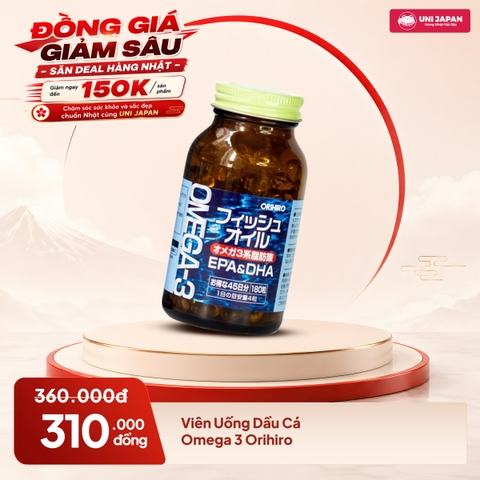 Viên Uống Dầu Cá Omega 3 Orihiro