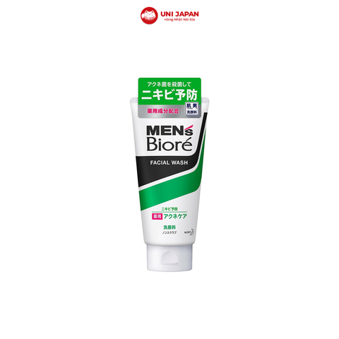 Sữa rửa mặt Biore Men Nhật Bản 130g - Da mụn