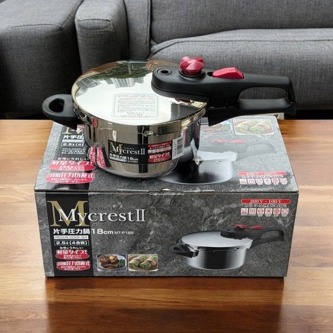 Nồi áp suất mini 2 chế độ nấu thông minh Tamahashi Nhật Bản 2,5L