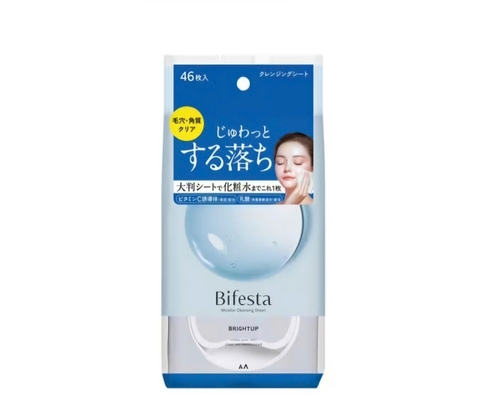 Khăn tẩy trang BIFESTA MICELLAR CLEANSING SHEET BRIGHTUP 10 miếng