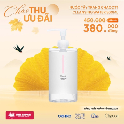 Nước tẩy trang Chacott cleansing Water 500ml