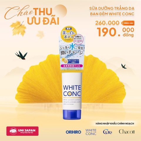 Sữa dưỡng trắng da ban đêm White conc