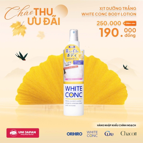 Xịt Dưỡng Trắng White Conc Body Lotion