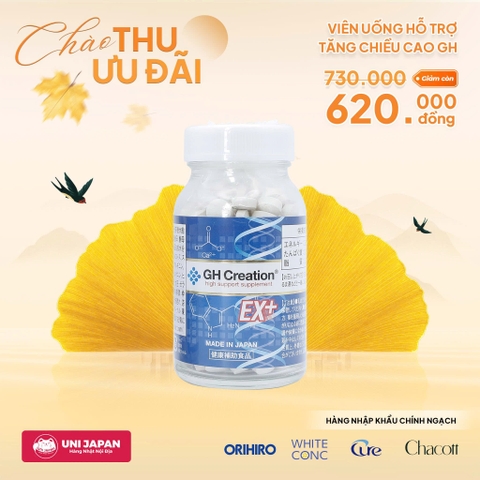 Viên Uống Hỗ Trợ Tăng Chiều Cao GH Creation EX+ 270 Viên