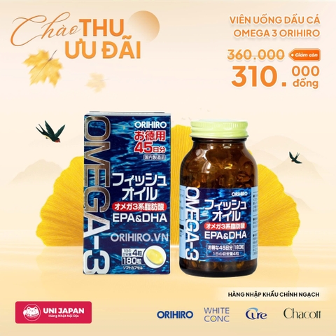 Viên Uống Dầu Cá Omega 3 Orihiro