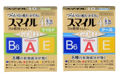 Nước nhỏ mắt Smile 40 EX Gold Cool