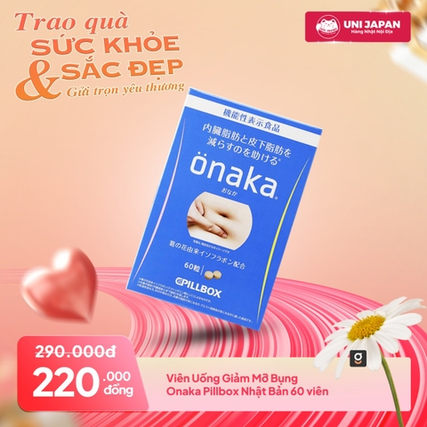 Viên Uống Giảm Mỡ Bụng Onaka Pillbox Nhật Bản 60 viên