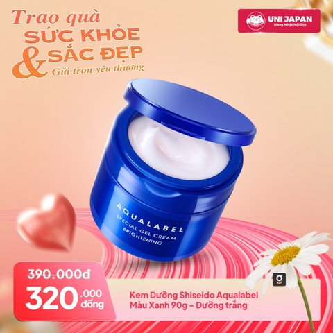 Kem Dưỡng Shiseido Aqualabel Màu Xanh 90g - Dưỡng trắng