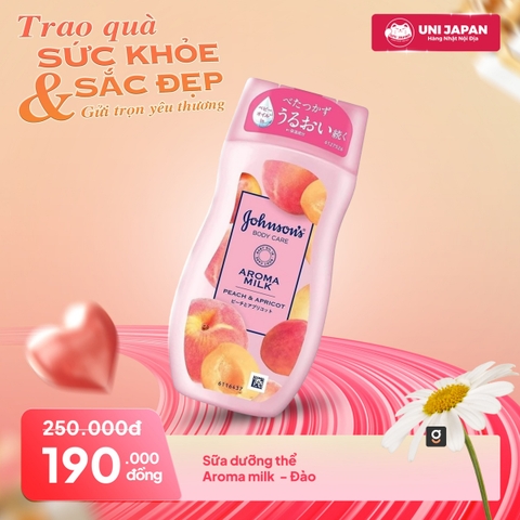 Sữa dưỡng thể body Aroma milk - đào