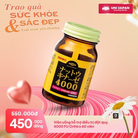 Viên uống hỗ trợ điều trị đột quỵ 4000 FU Orihiro 60 viên