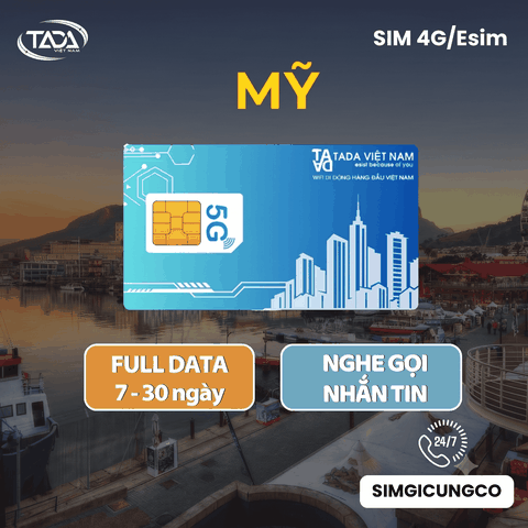 SIM T-Mobile Mỹ 4G/5G – Data & Nghe Gọi (7, 15 & 30 Ngày)