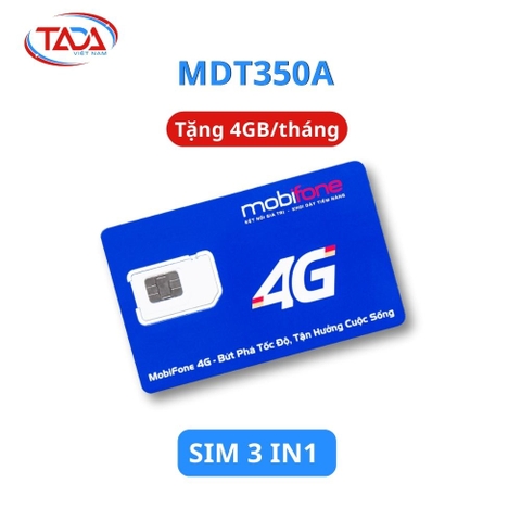 Trọn Gói 12 Tháng - Sim Và Esim 4G Mobifone MDT350A Tặng 4GB Tốc Độ Cao 1 Tháng