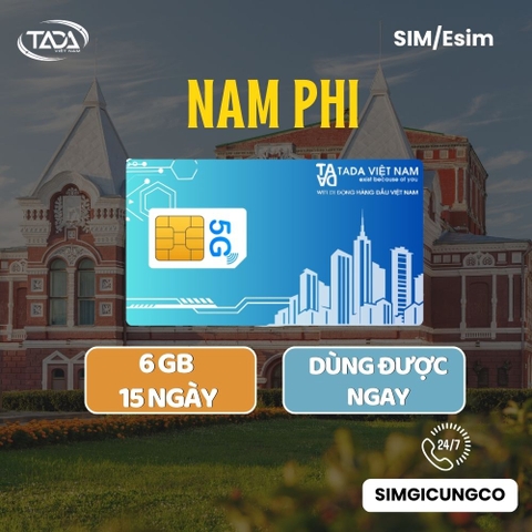 Sim Nam Phi - Esim Nam Phi -  Sim Và Esim 4G , 5G Nam Phi - Nhận Tại Việt Nam