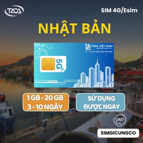 Sim Nhật Bản - Esim Nhật Bản -  Sim Và Esim 4G , 5G Nhật Bản - Nhận Tại Việt Nam