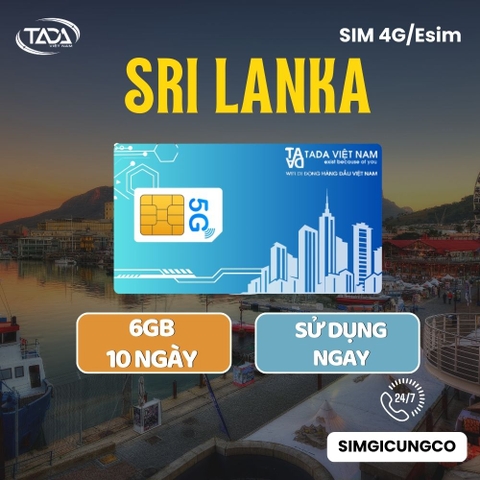 SIM & eSIM Sri Lanka 4G/5G – Du Lịch, Công Tác – Nhận SIM Tại Việt Nam