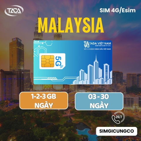 Sim & eSIM Du Lịch Malaysia 4G/5G Digi – Nghe Gọi Việt Nam, Mạng Lớn Nhất Malaysia