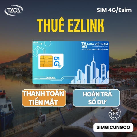 Cho thuê - mượn thẻ Ezlink nhận tại Việt Nam