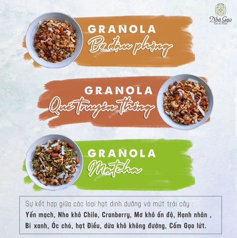 Ngũ cốc Granola vị bơ đậu phộng mặn (peanut butter)