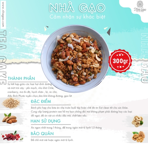 Ngũ cốc Granola vị bơ đậu phộng mặn (peanut butter)