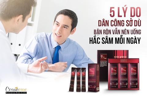 5 LÝ DO DÂN CÔNG SỞ DÙ BẬN RỘN VẪN NÊN UỐNG HẮC SÂM MỖI NGÀY