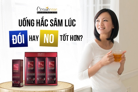 Uống hắc sâm lúc đói hay no tốt hơn?