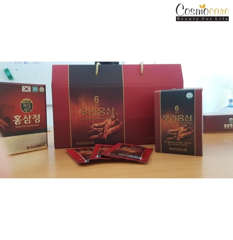 Nước hồng sâm 6 Years Woori Korean Red Ginseng Hộp 30 gói x 50ml
