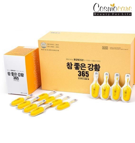 Tinh chất nghệ Nano Curcumin TicTok Hàn Quốc hộp 100 ống x 2ml