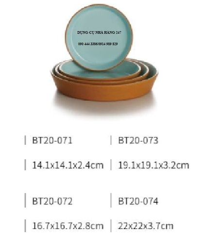 Đĩa Melamine  BT20-071/ BT20-072/ BT20-073/ BT20-074
