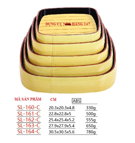 Khay sushi, sashimi SL-160-C/ SL-161-C/SL-162-C/ SL-163-C/ SL-164-C