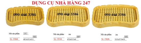 Khay sushi, sashimi giả gỗ SL-190A/ SL-191A/ SL-192A