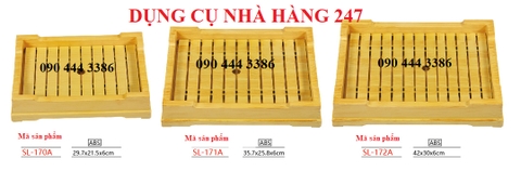 Khay sushi, sashimi giả gỗ SL-170A/ SL-171A/ SL-172A