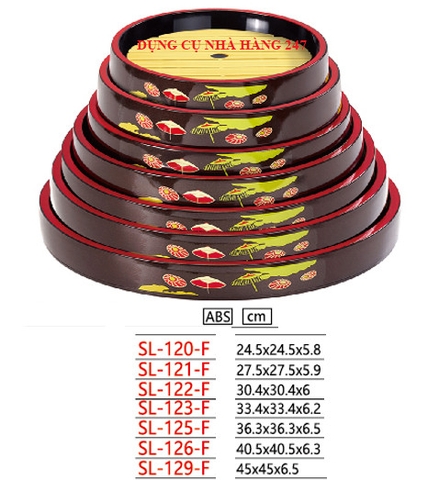 Khay sushi, sashimi SL-120-F/ SL-121-F/ SL-122-F/ SL-123-F/ SL-125-F/ SL-126-F/ SL-129-F