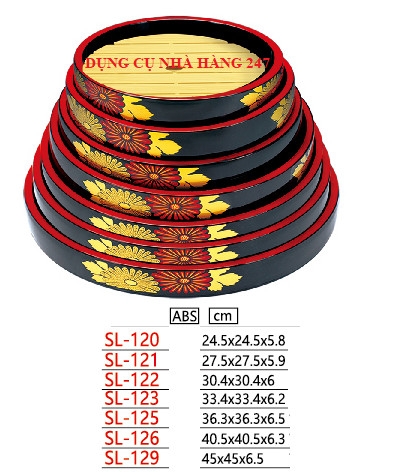 Khay sushi, sashimi SL-120/ SL-121/ SL-122/ SL-123/ SL-125/ SL-126/ SL-129