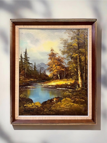 🍂 Bức tranh sơn dầu phong cảnh 22/7/1979 𝗣𝗔𝗥𝗜𝗦