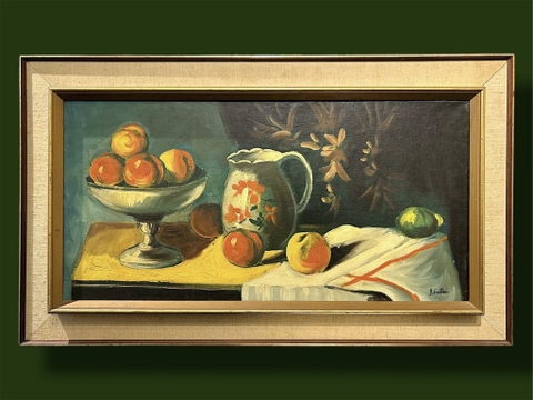 🎨 Bức tranh sơn dầu tĩnh vật cổ điển Châu Âu